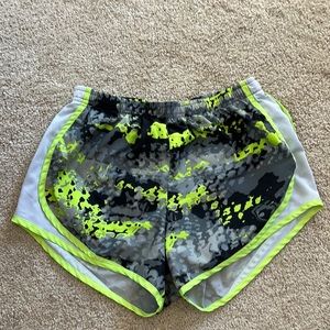 Green, quick dry, performance shorts